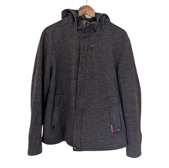 Icebreaker 380 Pure Plus Jacket Men's size Large Merino Lined Winter Coat Grey - Picture 2 of 16